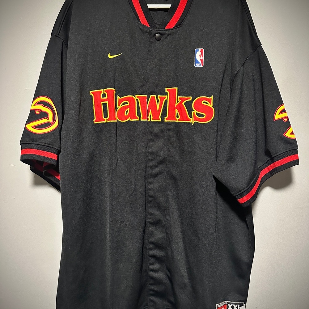 Y2k Nike Black and Yellow Hawks Jersey🔥